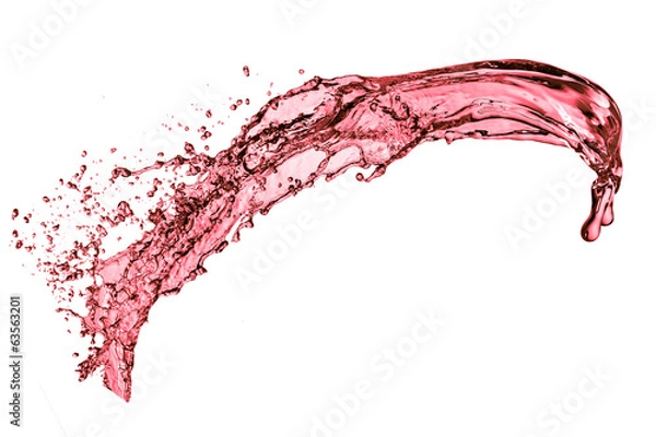 Fototapeta red wine splashing as celebration abstract