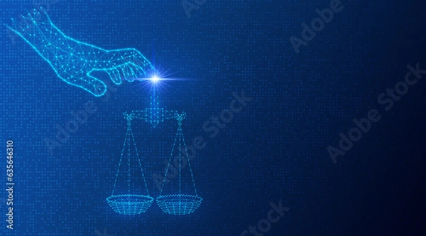 Fototapeta AI Ethics - Artificial Intelligence Ethics - Conceptual Illustration