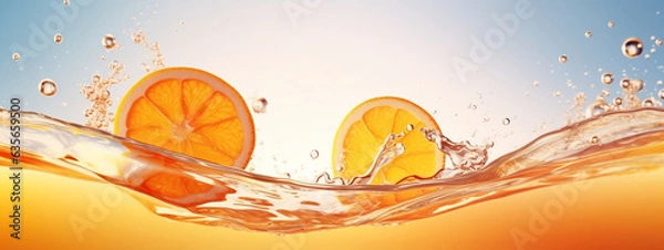 Fototapeta orange juice splash