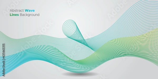 Obraz Abstract Wave Lines Background