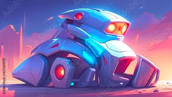 Obraz car on the road