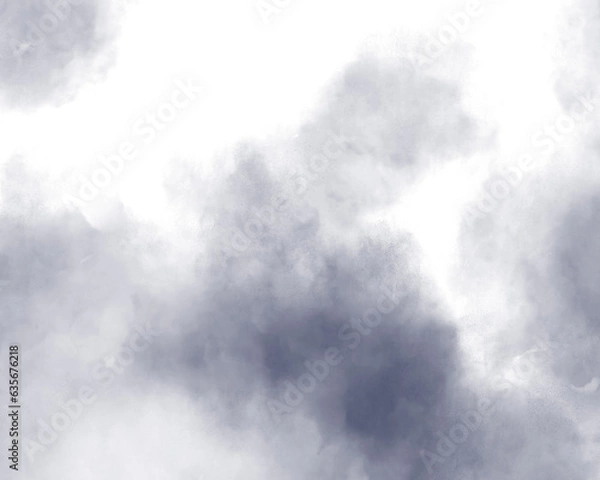 Obraz 見上げた曇り空の水彩風イラスト　背景