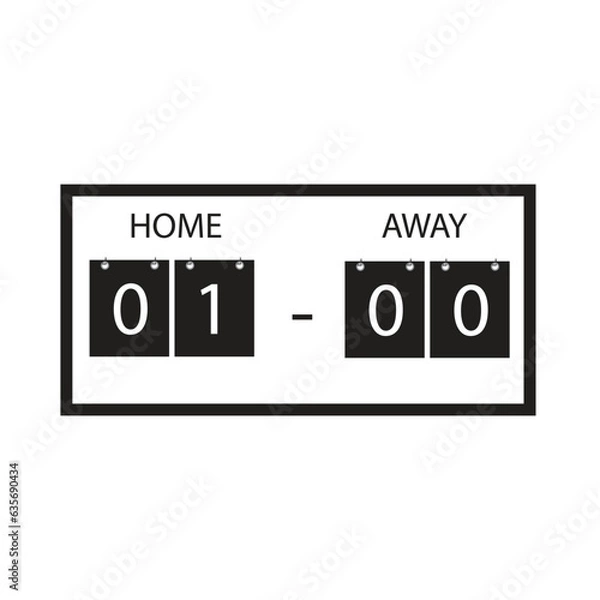 Obraz scoreboard number vector for sport