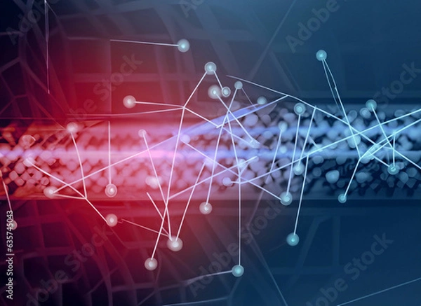 Fototapeta Technology Network Background
