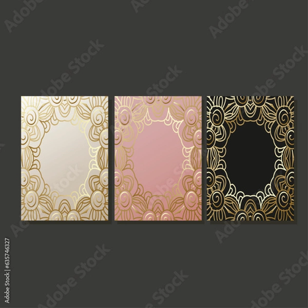 Fototapeta Luxury abstract brochures. Design covers Elegant, minimalist graphics  vector background.