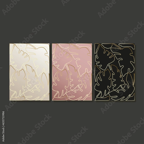 Fototapeta Luxury abstract brochures. Design covers Elegant, minimalist graphics  vector background.
