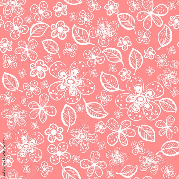 Fototapeta seamless flowers