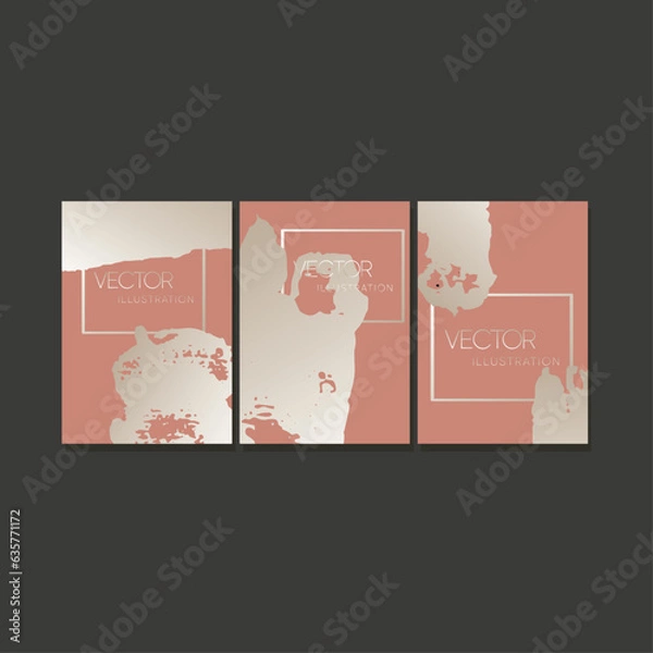 Fototapeta Luxury abstract brochures. Design covers Elegant, minimalist graphics  vector background.