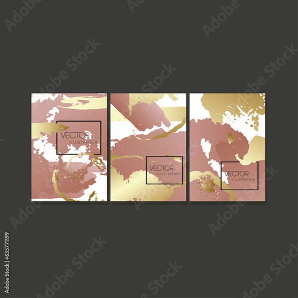 Fototapeta Luxury abstract brochures. Design covers Elegant, minimalist graphics  vector background.