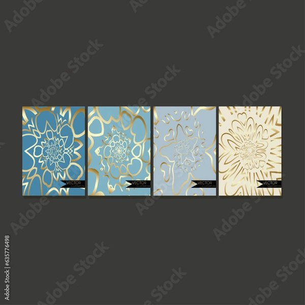 Fototapeta Luxury abstract brochures. Design covers Elegant, minimalist graphics  vector background.