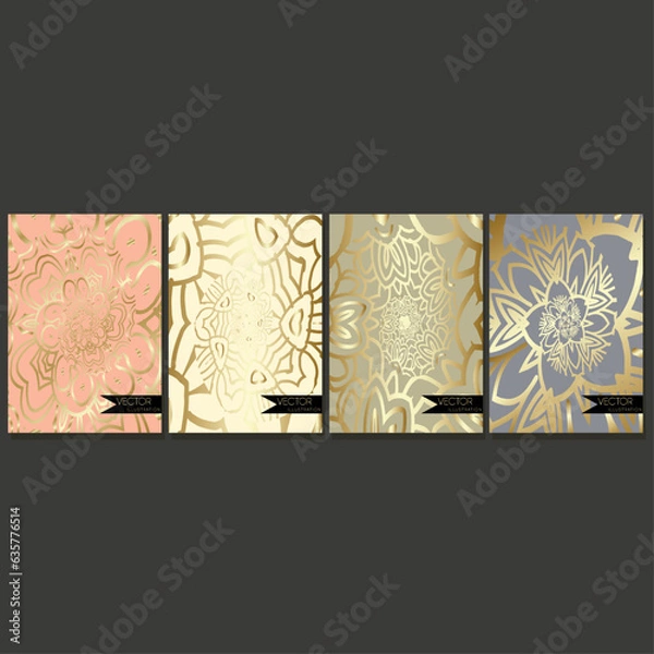 Fototapeta Luxury abstract brochures. Design covers Elegant, minimalist graphics  vector background.