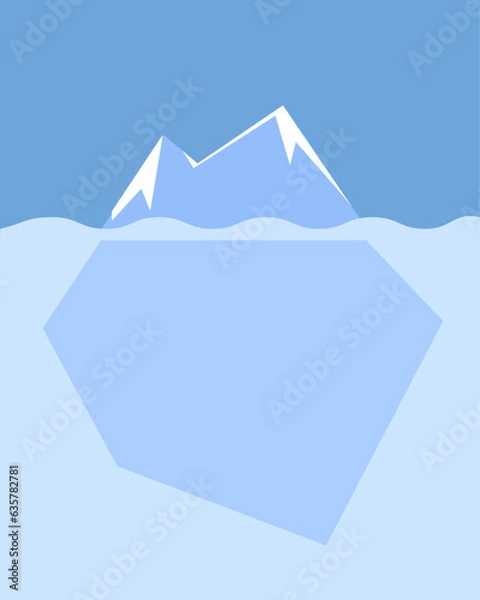 Obraz 氷山の一角のイラスト