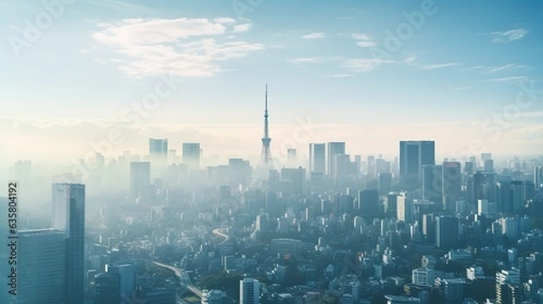 Fototapeta 東京の朝イメージ01