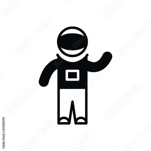 Obraz space robot icon vector stock illustration.