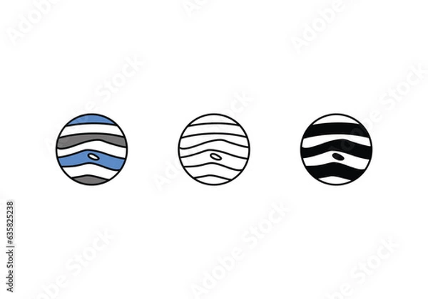 Obraz jupiter icon vector stock illustration.