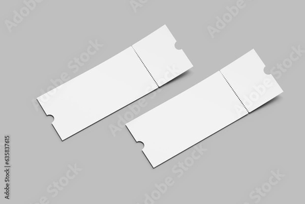 Fototapeta ticket mockup