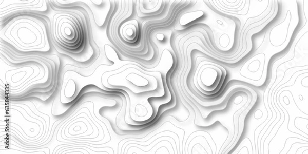 Fototapeta 	
Background lines Topographic map. Geographic mountain relief. Abstract lines background. Contour maps. Vector illustration, Topo contour map on white background, Topographic contour lines.