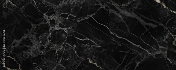 Fototapeta Natural black marble texture background