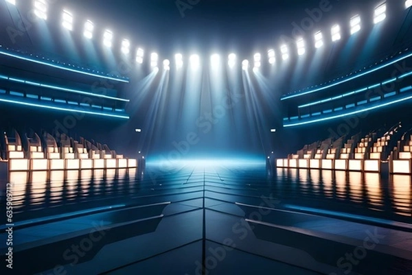 Fototapeta back ground light generative by AI technology