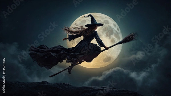 Obraz witch on the broom