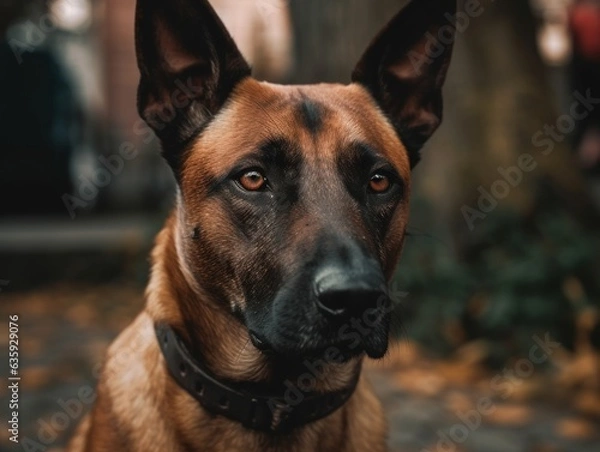 Obraz Belgian Malinois dog created with Generative AI technology