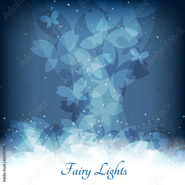 Obraz Abstract magic lights background. Good template for postcards or