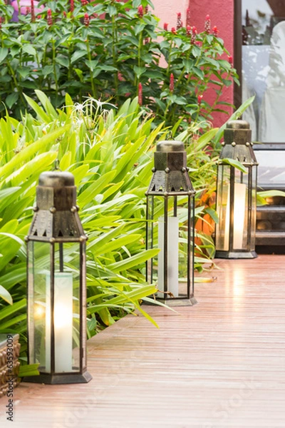 Obraz candle metal lantern