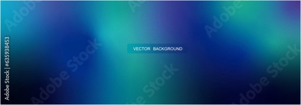 Obraz Abstract Blue Background with Defocused Colorful bright Gradient, Spots and highlight. Stylized polar lights.