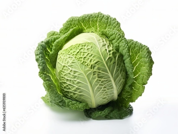 Fototapeta Cabbage on a white background