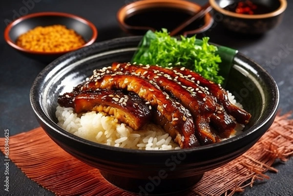Obraz Grilled Eel with Rice