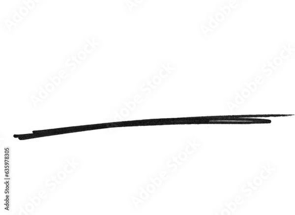 Fototapeta marker lines isolated brush stroke mark hand draw
