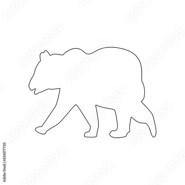 Fototapeta bear icon vector