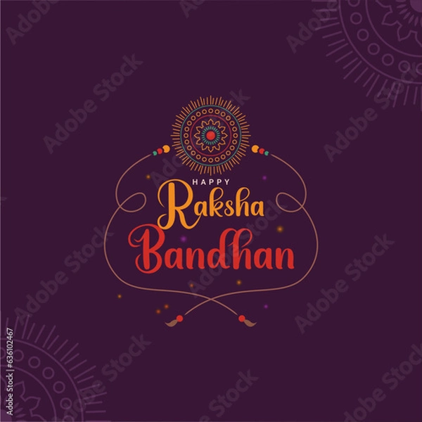 Obraz Raksha Bandhan Creative Vector Template
