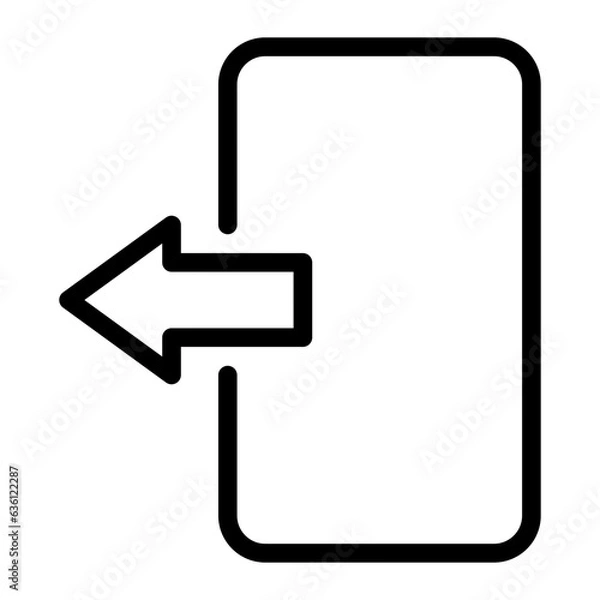 Obraz arrow line icon