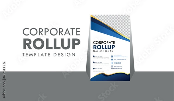 Obraz Corporate roll up banner design template