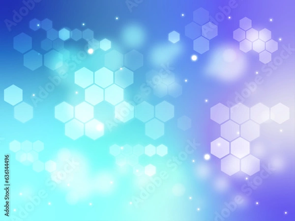Fototapeta Cyber ​​background material (blue)