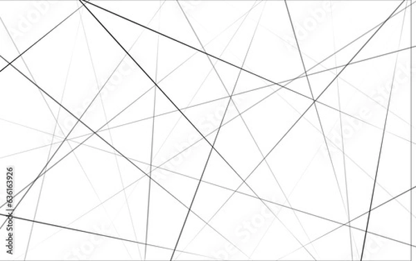 Fototapeta Trendy random diagonal lines image. Black diagonal line isolated on white background.