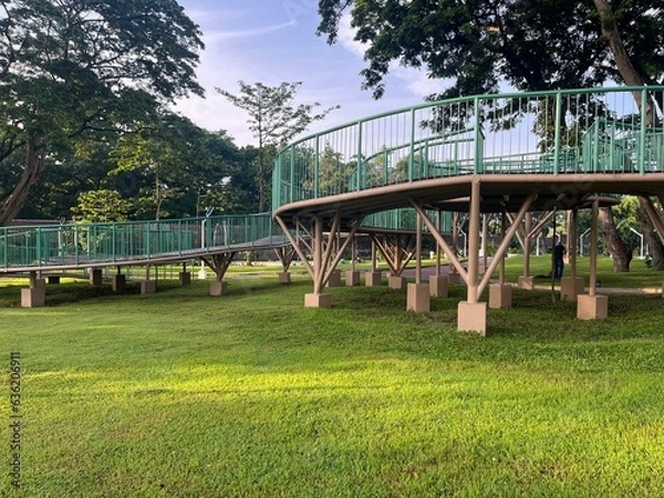 Fototapeta bridge in park