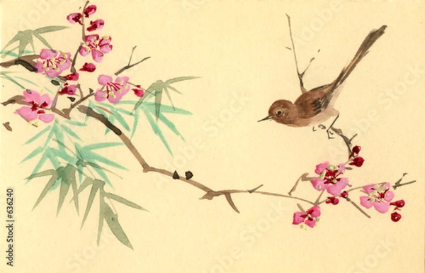 Obraz bird on branch