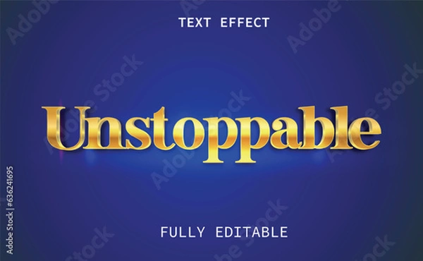 Fototapeta Fully editable text effect