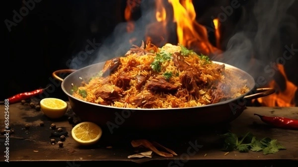 Obraz beef  biryani