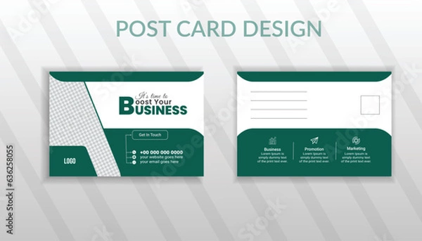 Fototapeta Modern Post Card design