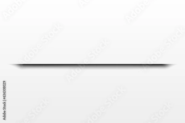 Obraz Shadow effect. Realistic blurred edges shadow of isolated template. Rectangular val drop shadow for any objects