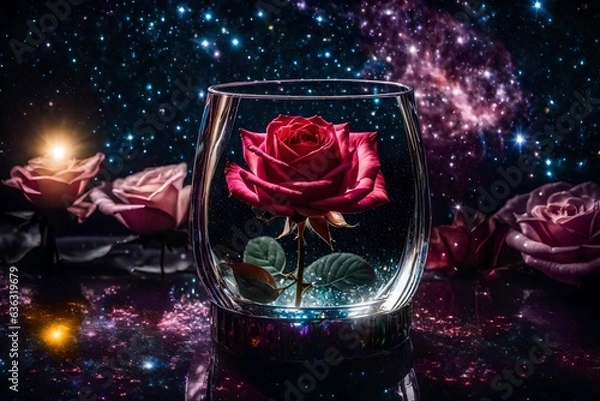 Obraz rose and candle