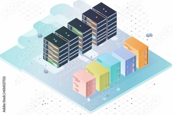 Obraz Centralized storage of structured and unstructured data in a cloud-based data lake at scale. Generative AI