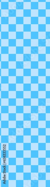 Fototapeta 水色の市松模様（チェック柄）背景1_4:15
