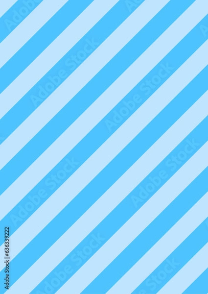 Fototapeta 水色右肩上がりのストライプ模様背景1_A4縦