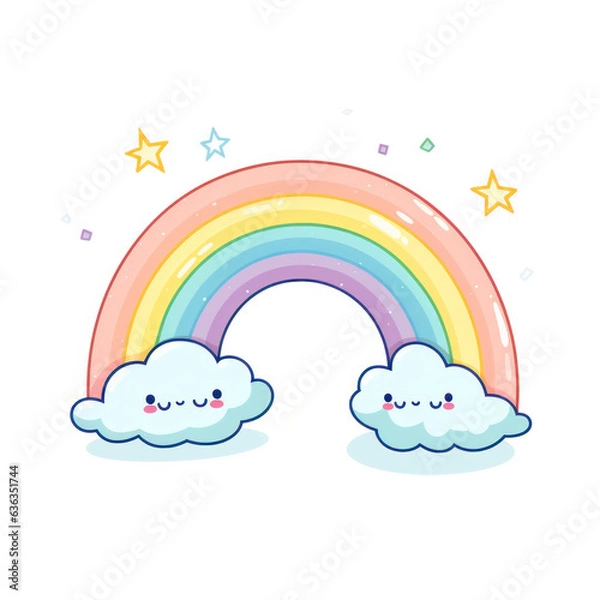 Fototapeta Beautiful happy illustrations (AI Generated)