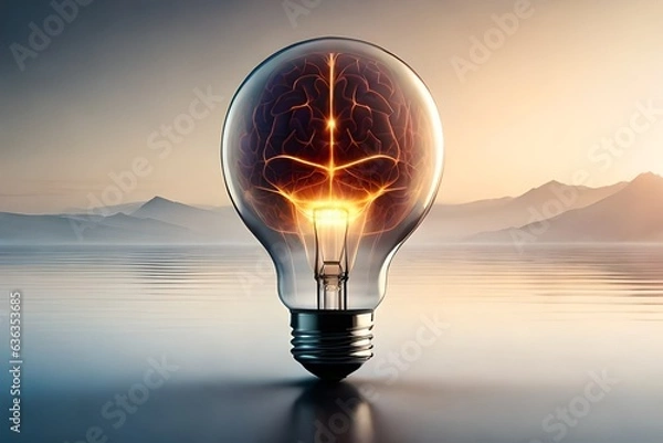 Obraz light bulb in the sun