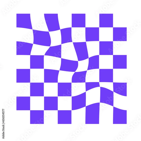Fototapeta Wavy Checkerboard Pattern